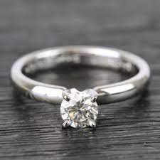 Classic Solitaire Half Carat Round Diamond Engagement Ring Round Diamond Engagement Round Diamond Engagement Rings Half Carat Engagement Rings