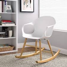 34 Modern Rocking Chairs That Look Cool Collected And Stylish Modern Rocking Chair Rocking Chair White Wooden Rocking Chair