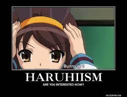 Haruhiism The Melancholy Of Haruhi Suzumiya Melancholy Anime Memes Memes