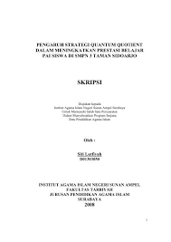 Materi pai kelas 8 kurikulum 2013 revisi 2017 sahabat buku paket yang setia pada kesempatan kali ini kami akan berbagi materi pelajaran untuk kelas 8 smp. Pengaruh Strategi Quantum Quotient Dalam Meningkatkan Idb4