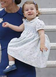 Here's where to get princess charlotte's coat and how to get the look for less. Kate And William Love Dressing Princess Charlotte Four In Blue Princess Charlotte Dresses Princess Charlotte Princess Dress
