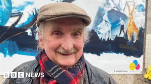 Larne: American marching band parades through town