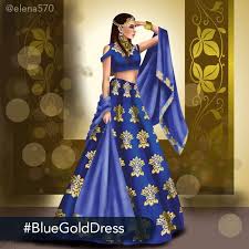 Color Therapy Thursday User Challenge Bluegolddress Started In Our App The Challenge Today S Medium C Colorful Dresses Blue And Gold Dress Dresses