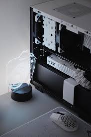 Black And White Gaming Pc Build Another Look At Chromatic Mastodon S Black White Pc Build Click Through For Full Pc Build Specs In 2020 Build A Pc Gaming Room Setup Setup