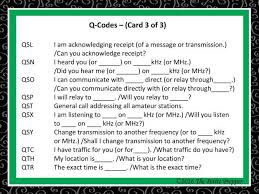 Q Codes In Ham Radio Ham Radio Ham Radio License Coding