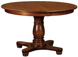 Amish Overland Single Pedestal Table Pedestal Table Round Pedestal Dining Table Dining Table