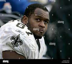 New Orleans Saints guard Jamar Nesbit during warm-ups before an NFL  football game against the Carolina Panthers in Charlotte, N.C., Jan. 3,  2009. (AP Photo/Nell Redmond Stock Photo