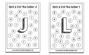 Dot marker letter printables free. Free Alphabet Spot And Dot Printable For Kids Little Day Out