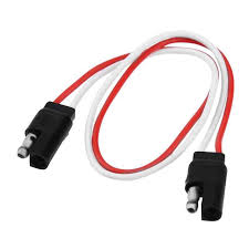 1 25ft 2 Pin Sae Plug Trailer Light Wiring Harness Extension Cable Flat Wire Connector Trailer Car Taillight Signal Sync Supply Cables Adapters Sockets Aliexpress
