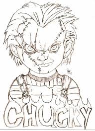 Chucky By Eyball Scary Drawings Creepy Drawings Halloween Drawings