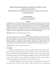 Konklusinya, kegiatan jenayah dalam kalangan remaja mendatangkan impak negatif kepada diri, masyarakat dan negara malah turut menjadi virus epidimik yang akan menjatuhkan imej negara di. Pdf Representasi Peran Habitus Dalam Novel Cantik Itu Luka Karya Eka Kurniawan
