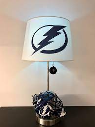 Tampa Bay Lightning Lamp Nhl Man Cave Decor Hockey Decor Table Lamps Man Cave Ebay Table Lamps For Sale Man Cave Items Tampa Bay Lightning