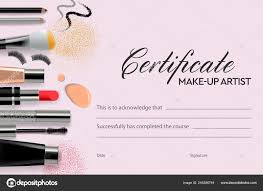 certificate makeup vector