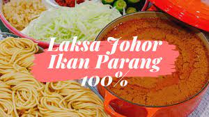 500 gram atau 2 bungkus spageti, direbus hingga lembut 1 biji timun, dihiris bulat daun kesum, dihiris halus tauge. Laksa Johor Treat Yourself To This Authentic And Tasty Laksa Dish Johor Foodie