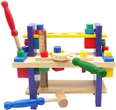 Nuheby Etablis Outils Bricolage Enfant Jouet Bois Jeu D Imitation Cadeau Enfants 3 4 5 6 Ans Filles Garcons Jeu Cadeau Enfant Outils Bricolage Bricolage Enfant