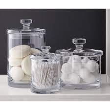 10 best bathroom canisters of september 2020. Set Of 5 Glass Canisters Diy Get Organized Badezimmer Badezimmerideen Badezimmer Renovierungen