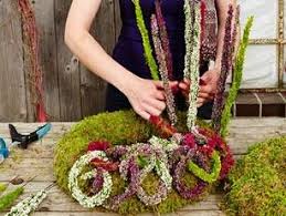 Heide Strange Feststecken Herbstkranz Blumengestecke Blumen Basteln