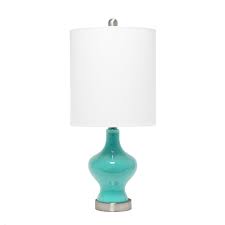 Ships free orders over $39. Elegant Designs Glass Gourd Shaped Table Lamp Teal All The Rages