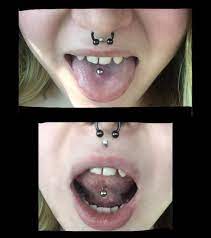 Fresh tongue piercing with middle vein : r/piercing