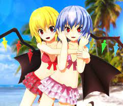 水着レミフラ 東方 かわいい レミリア かわいい 可愛いアニメガール