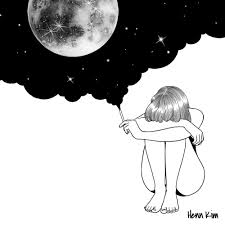 Black And White Galaxy Art Hennkim Henn Art Illustration Drawing Sketch Black White Pen Inspire Creative Society6 Artprint Print Heartbreak Art Art Drawings