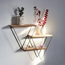 L'étagère rack possède un look scandinave absolument magnifique. Truu Design Etagere Murale Flottante Decorative En Bois Triangle Walmart Canada
