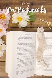 New Freebie Felt Fox Bookmarks Crafts Fall Thanksgiving