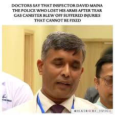 Inspector David Maina Injured in Tear Gas Incident