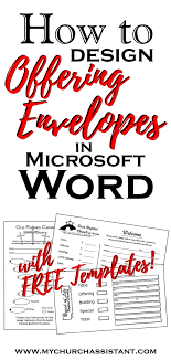 May 15, 2012 · created to be easy for everyone to edit, the templates were built in microsoft word and can be edited using this software. Free Downloadable Offering Envelope Templates For Microsoft Word And Publisher Ministry Resources Kjv Com Envelope Template Envelope Templates