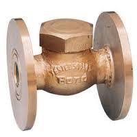 Bronze Horizontal Non-return Valve Spring Loaded With Union ...