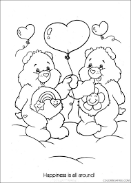 Sakura with friend coloring pages for kids printablee best from pinterest thanksgiving cute girl. Care Bears Coloring Pages Best Friend Bear Coloring4free Coloring4free Com
