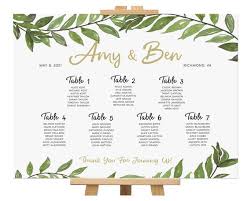 Dinner dance style wedding table plan in 2019 wedding. Rehearsal Dinner Decorations Seating Chart Table Assignment Etsy