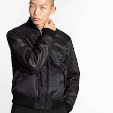 Monogram Leather Mix Jacket Ready To Wear Louis Vuitton In 2021 Monogrammed Leather Jackets Leather Sleeve
