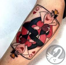 The queen of hearts tattoo gives its owner sensuality and emotion, an ability to control the situation and to settle conflicts in time. 15 Queen Of Hearts Card Tattoo Ideas And Meaning Queen Rules Project
