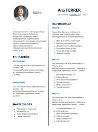 Impresiona con tu curriculum vitae. 20 Plantillas De Curriculum En Word Descargalas Gratis