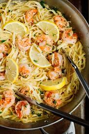 Shrimp Pasta With Lemon Cream Sauce Recipe Yummly Recipe Lemon Shrimp Pasta Lemon Cream Sauce Pasta Lemon Pasta