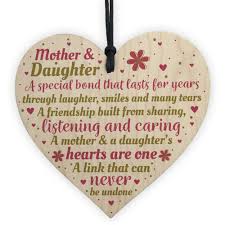 The following gifts are designed to showcase your hope, respect, and feelings for your daughter who means the world to you. Mother Daughter Gifts Handmade Wooden Heart Friendship Plaque Mum Christmas Gift 5060625627056 Ebay