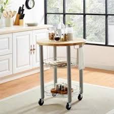 Shop hsn for kitchen storage items in all shapes and sizes. Dorel Living Cleo Round Kitchen Cart In Gray Fh7840 The Home Depot Dorel Living Kitchen Cart Round Kitchen