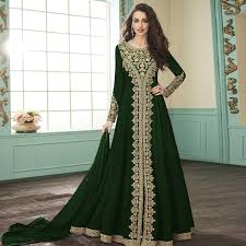 Black floral party wear designer indo western style anarkali gown from www.asiancouture.co.uk long anarkali gown anarkali frock silk anarkali suits pakistani . Buy Ravishing Green Colored Party Wear Floral Embroidered Georgette Anarkali Suit For Women S Wear Online India Best Prices Affordable Prices Best Price Online Reviews Peachmode