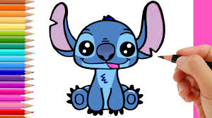 Start by drawin a small circle near the top of the page. How To Draw Stitch From Lilo And Stitch Youtube