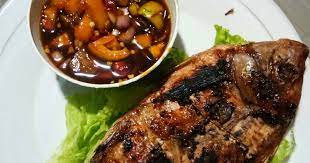 Ikan tongkol balado terbuat dari ikan tongkol, cabai merah, bawang merah, jahe, dan jeruk nipis. Resepi Ikan Tongkol Bakar Sambal Dunia Belajar