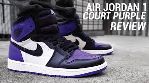 Air Jordan 1 Court Purple Review On Feet Youtube