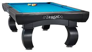 Diamond Paragon In Black Colour With Tournament Blue Simonis 860 Billiard Cloth Pool Table Diamond Pool Tables Billiards