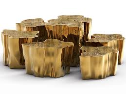 The modular coffee table consists of 3 smaller tables that can be configured as a coffee table or used separately as side tables, night stands, or stools. Modular Coffee Tables For Living Room