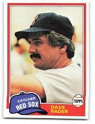 Amazon.com: Baseball MLB 1981 Topps #378 Dave Rader EX+ Red Sox :  Everything Else