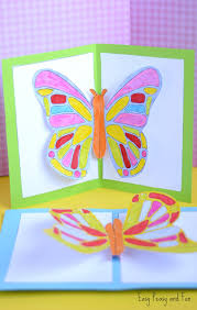 Download Diy Butterfly Pop Up Card With A Template Easy Peasy And Fun