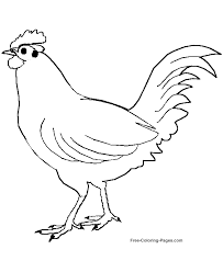 Can you tell the difference between a chicken and rooster? Coloring Pages Chickens Coloring Home