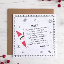 Personalised Elf Christmas Card With Poem By Cloud 9 Design Notonthehighstreet Com