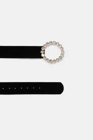 Image 2 Of Belt With Bejewelled Buckle From Zara Belt Accessories Buckle