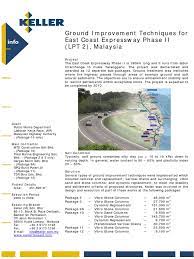 Engineering, procurement, construction and commissioning (epcc). Malaysia East Coast Expressway Phase Ii Deep Vibro Technique Civil Engineering Infrastructure